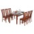 Bộ bàn ghế ăn gỗ tự nhiên TB09+TGA02