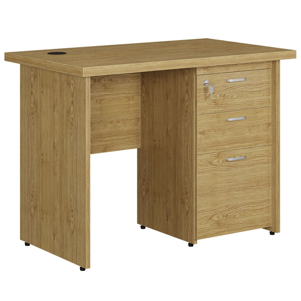 Bàn Gỗ Hộc Liền 3 Ngăn AT100SHL3DR