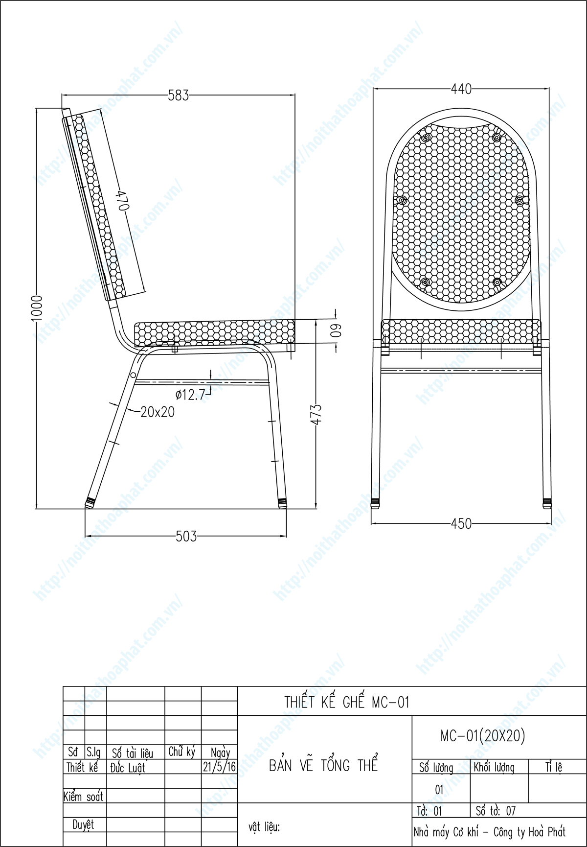 Bản vẽ thiết kế tổng thể ghế hội trường MC01 20x20