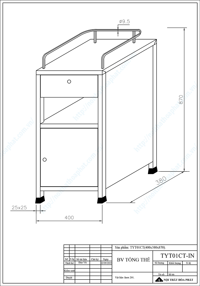 Bản vẽ thiết kế tổng thể Tủ y tế TYT01 Bản vẽ thiết kế tổng thể Tủ y tế TYT01