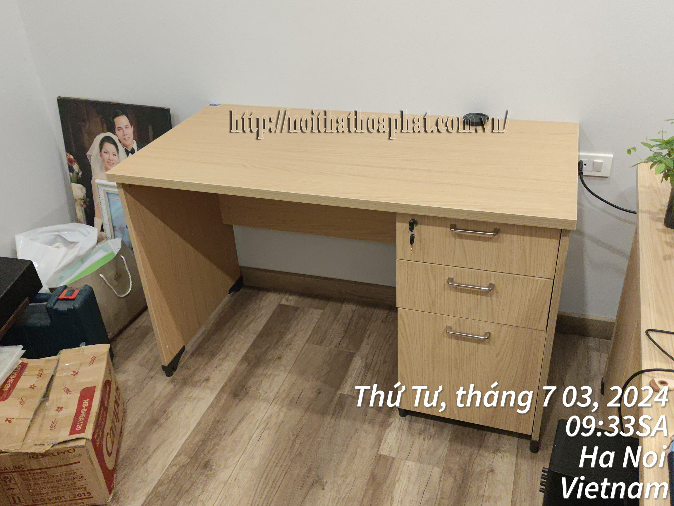 Hình ảnh thực tế bàn nhân viên AT120SHL3D-1