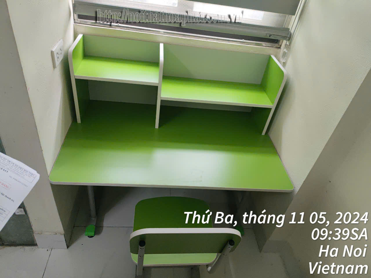 Hình ảnh thực tế bộ bàn học sinh BHS30