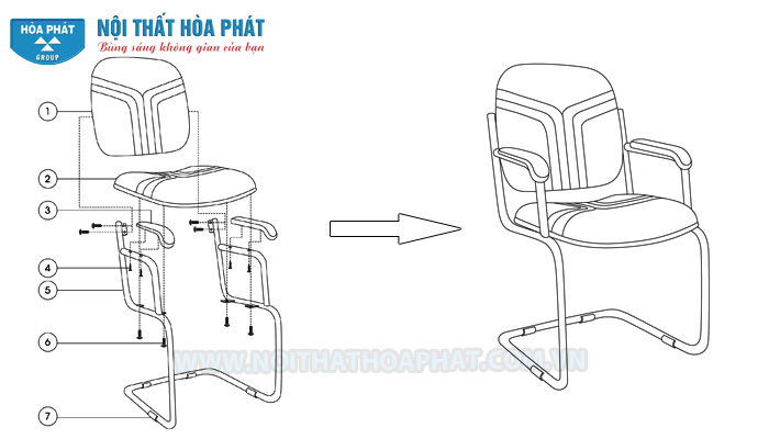 Hướng dẫn lắp đặt ghế chân quỳ VT1