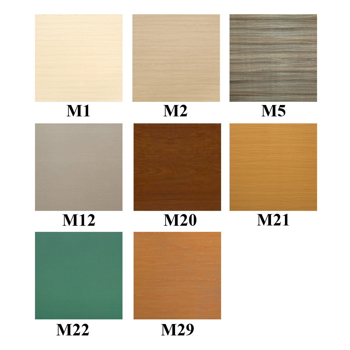 Mẫu màu tiêu chuẩn gỗ công nghiệp sản phẩm ATHENA