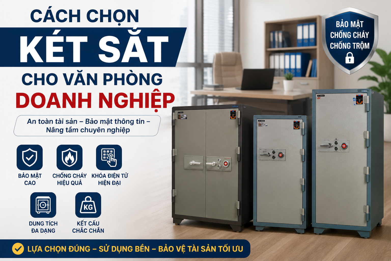 Cách Chọn Két Sắt Cho Văn Phòng Doanh Nghiệp An Toàn Và Hiệu Quả