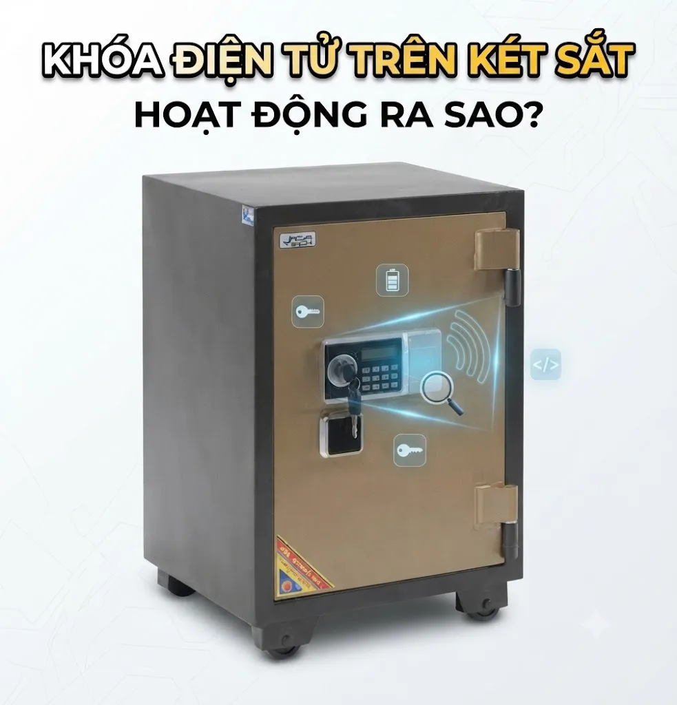Khóa Điện Tử Trên Két Sắt Hoạt Động Ra Sao? Cơ Chế Chi Tiết
