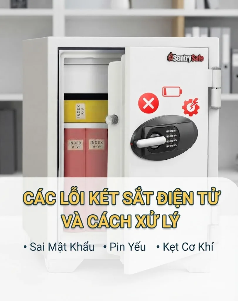 Những Lỗi Thường Gặp Khi Sử Dụng Két Sắt Điện Tử Và Cách Xử Lý