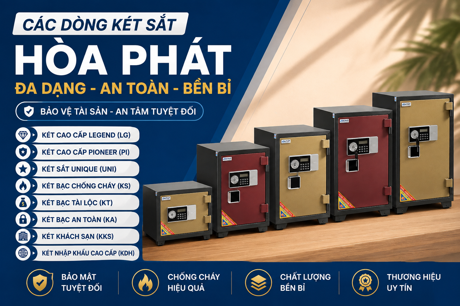 Top 10 Mẫu Két Sắt Hòa Phát Bán Chạy Nhất Hiện Nay