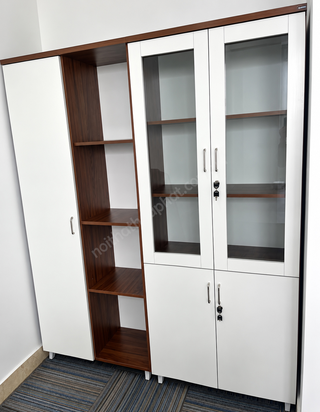 H&igrave;nh ảnh thực tế tủ LUX1960-2B1 H&ograve;a Ph&aacute;t đẹp, hiện đại