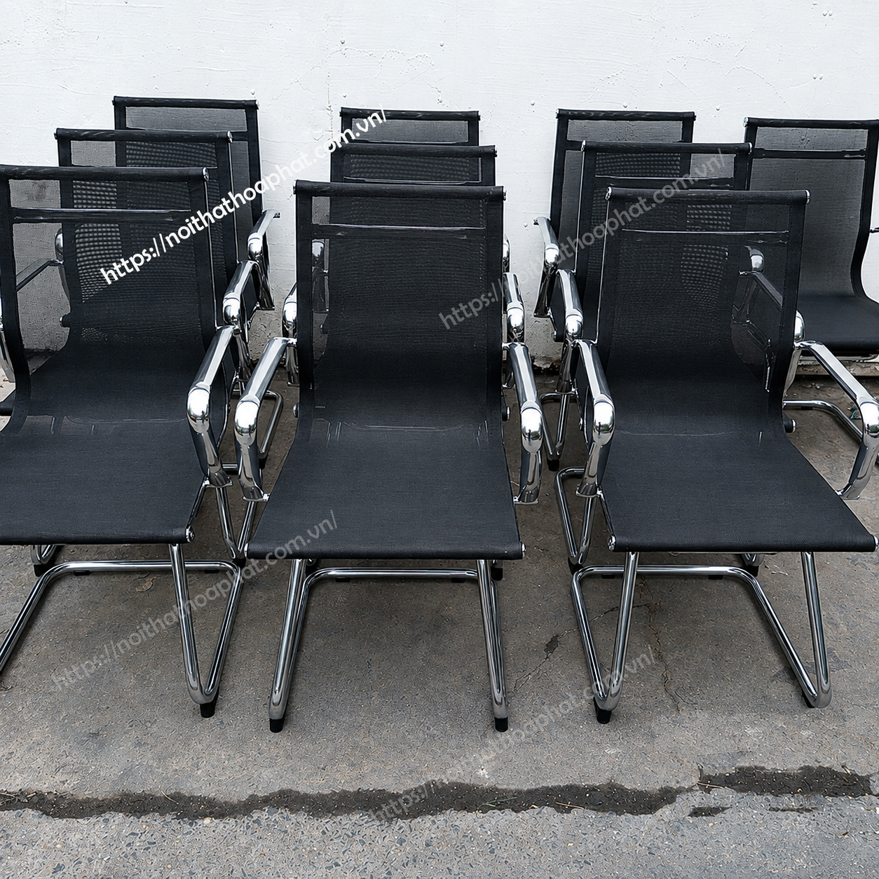 h&igrave;nh ảnh thực tế ghế họp ch&acirc;n quỳ GL403