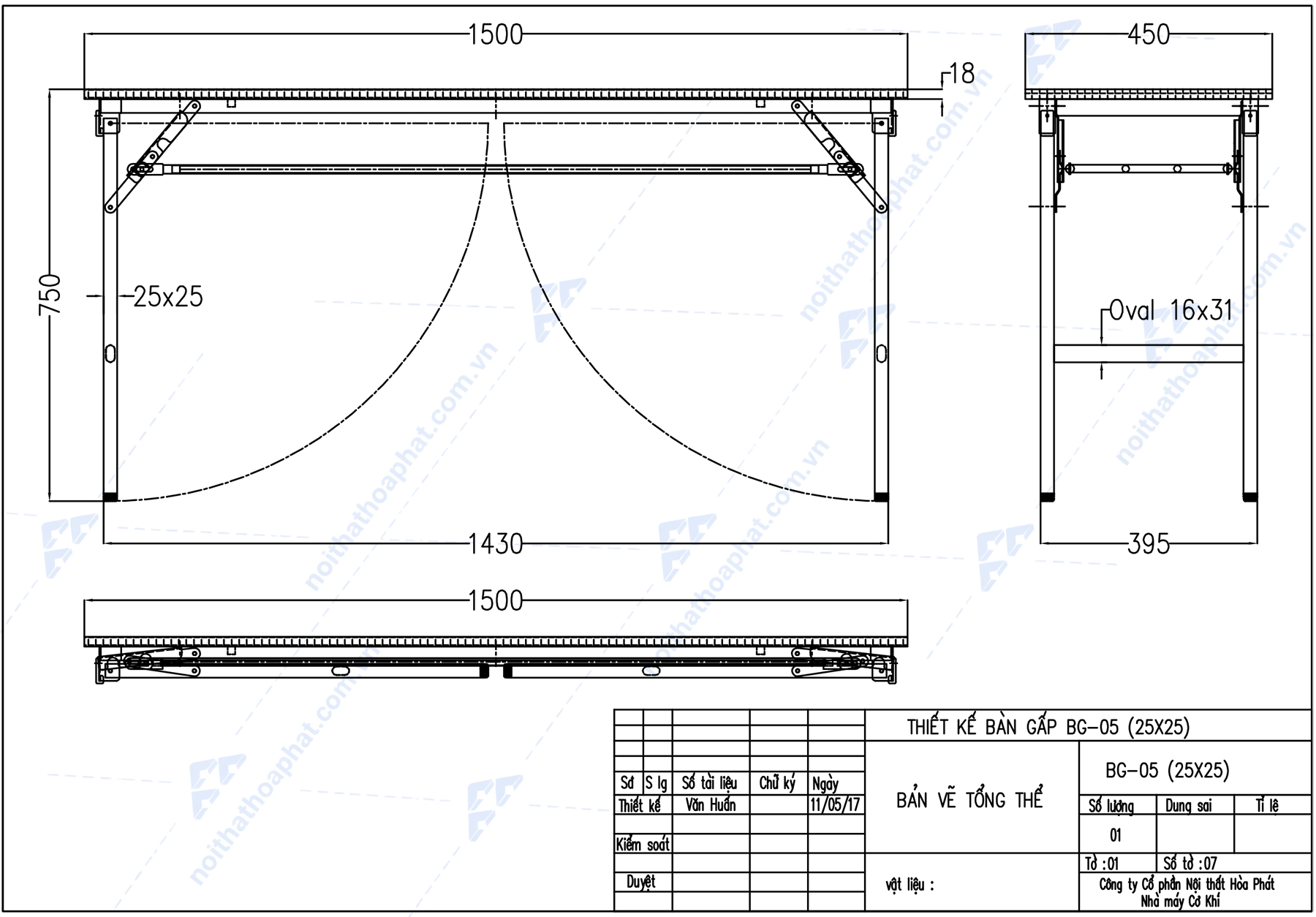 Bản Vẽ Thiết Kế B&agrave;n Ăn BG05 H&ograve;a Ph&aacute;t 1m5