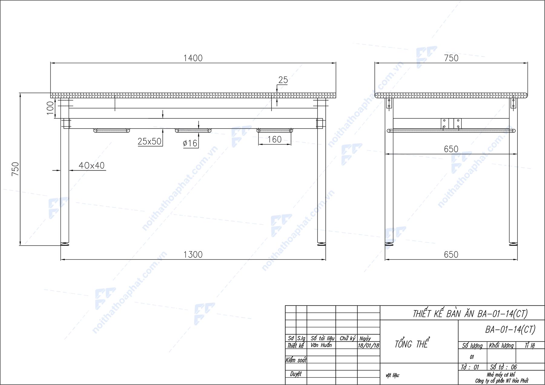 Bản Vẽ Thiết Kế B&agrave;n Ăn C&ocirc;ng Nghiệp BA01-14 6 Chỗ C&oacute; M&oacute;c Treo Ghế