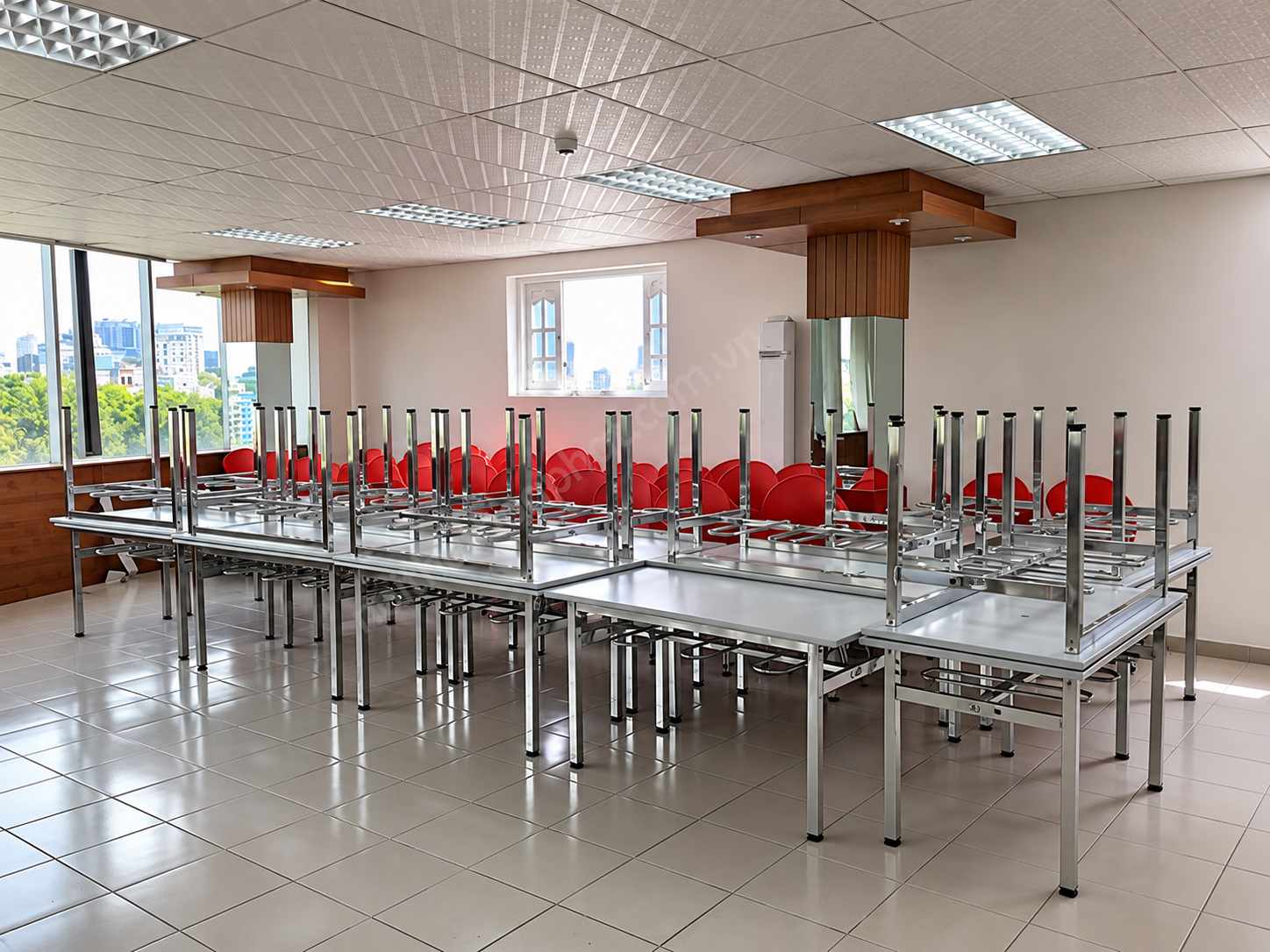 B&agrave;n Ăn Nh&agrave; M&aacute;y BA01-15 1m5 &ndash; H&igrave;nh Ảnh Thực Tế