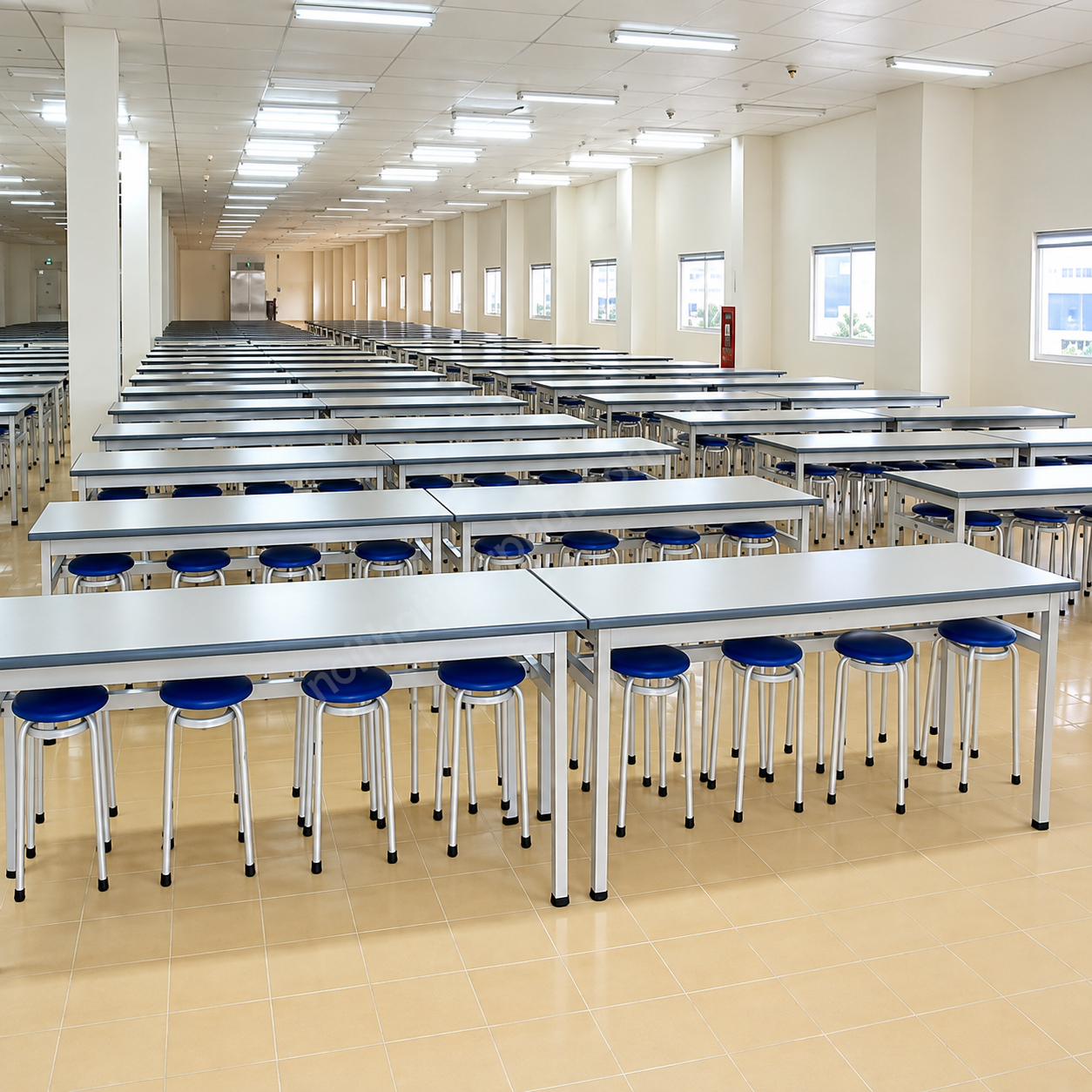 H&igrave;nh Ảnh Thực Tế B&agrave;n Ăn C&ocirc;ng Nh&acirc;n 1m5 BA01-15 H&ograve;a Ph&aacute;t