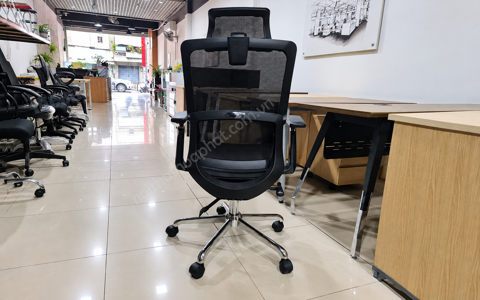 Ghế c&ocirc;ng th&aacute;i học GLE07 lưng lưới