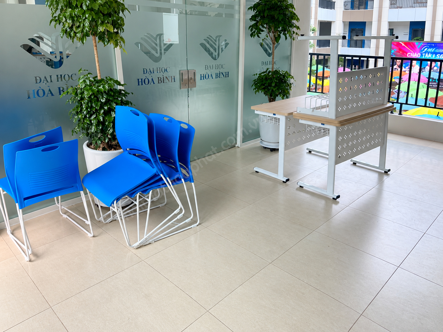 Hình ảnh thực tế ghế đào tạo G894 Hòa Phát
