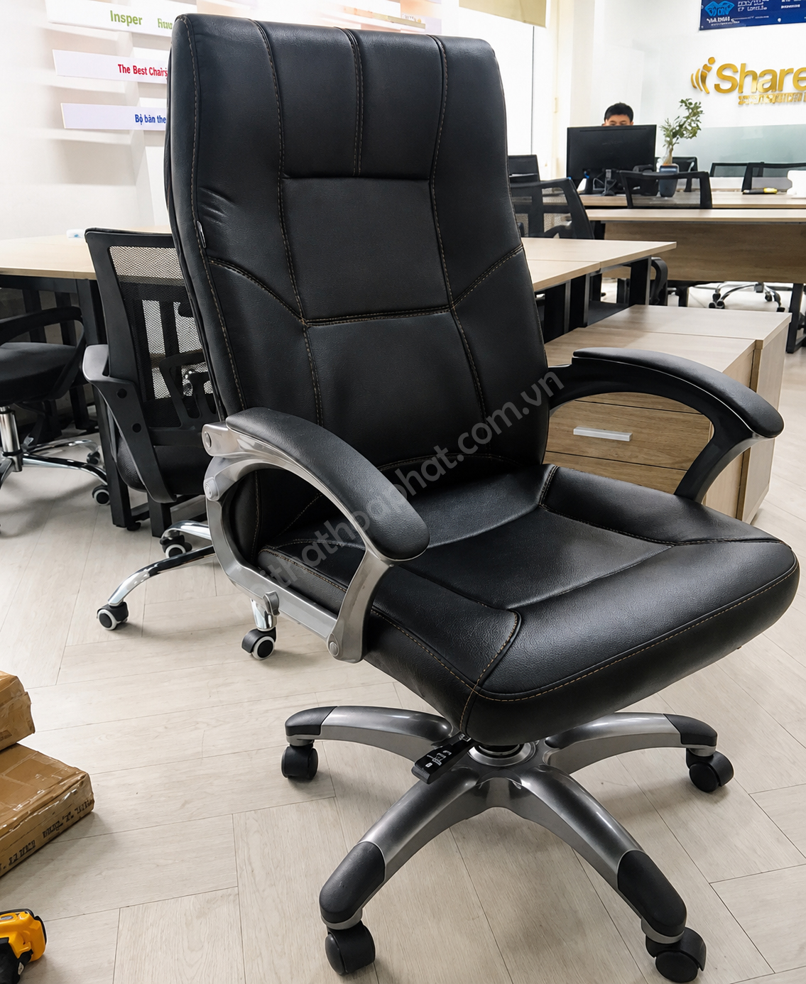 Hình ảnh Ghế giám đốc SG913 – Mẫu ghế da cao cấp Hòa Phát