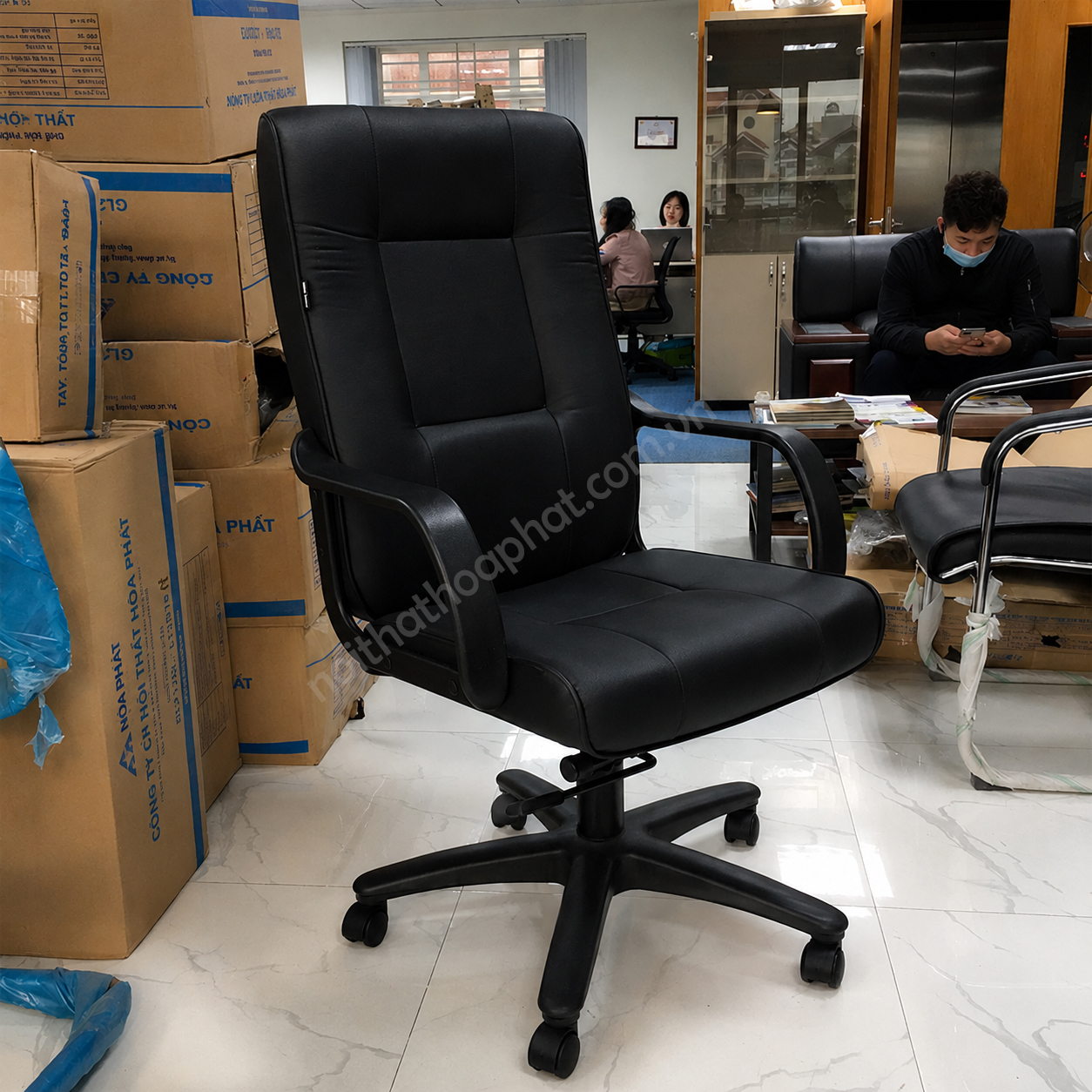Ghế l&atilde;nh đạo SG350B cao cấp &ndash; H&igrave;nh ảnh thực tế