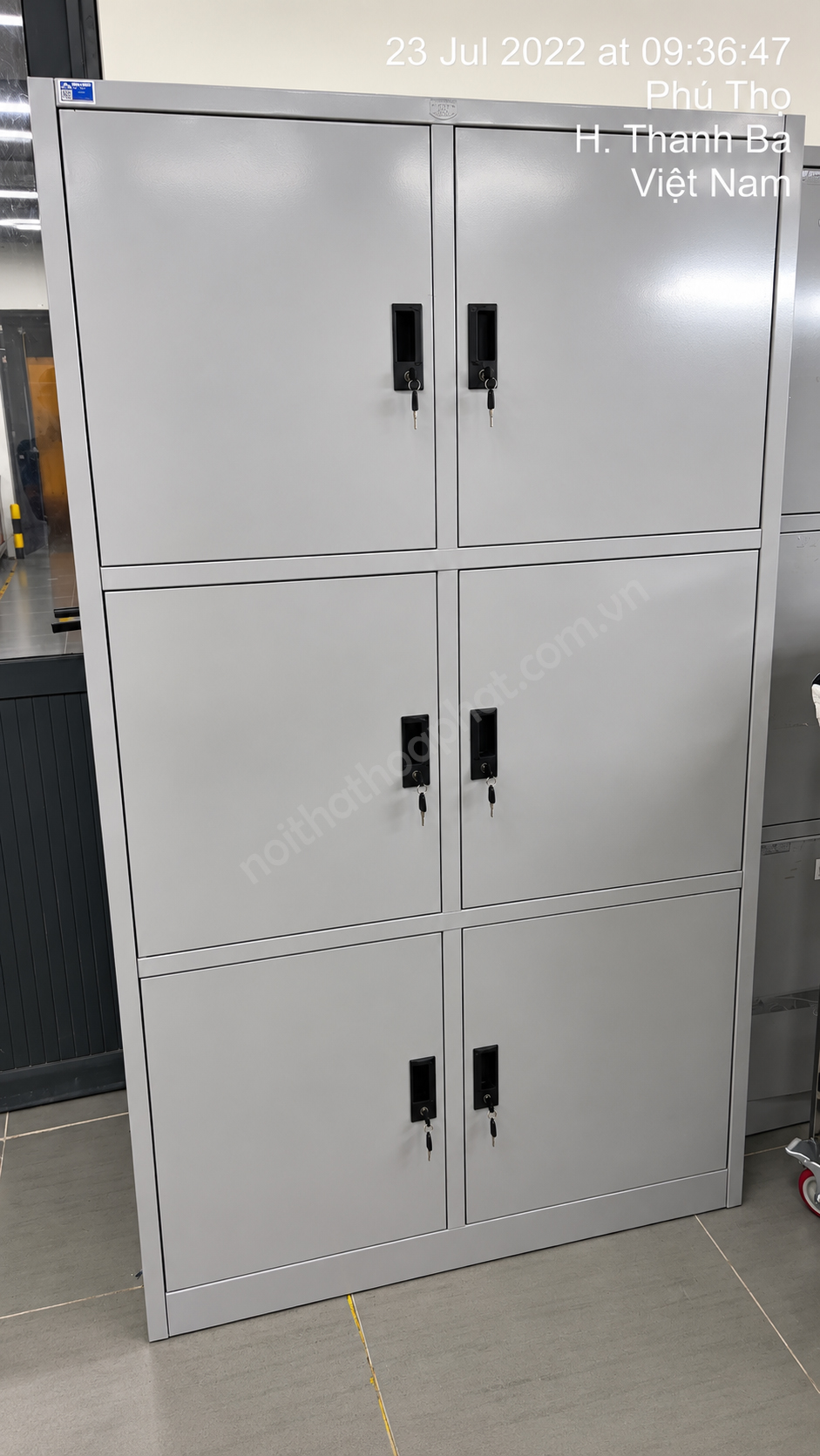 Hình Ảnh Tủ Sắt TU09K6 6 Khoang Cánh Mở