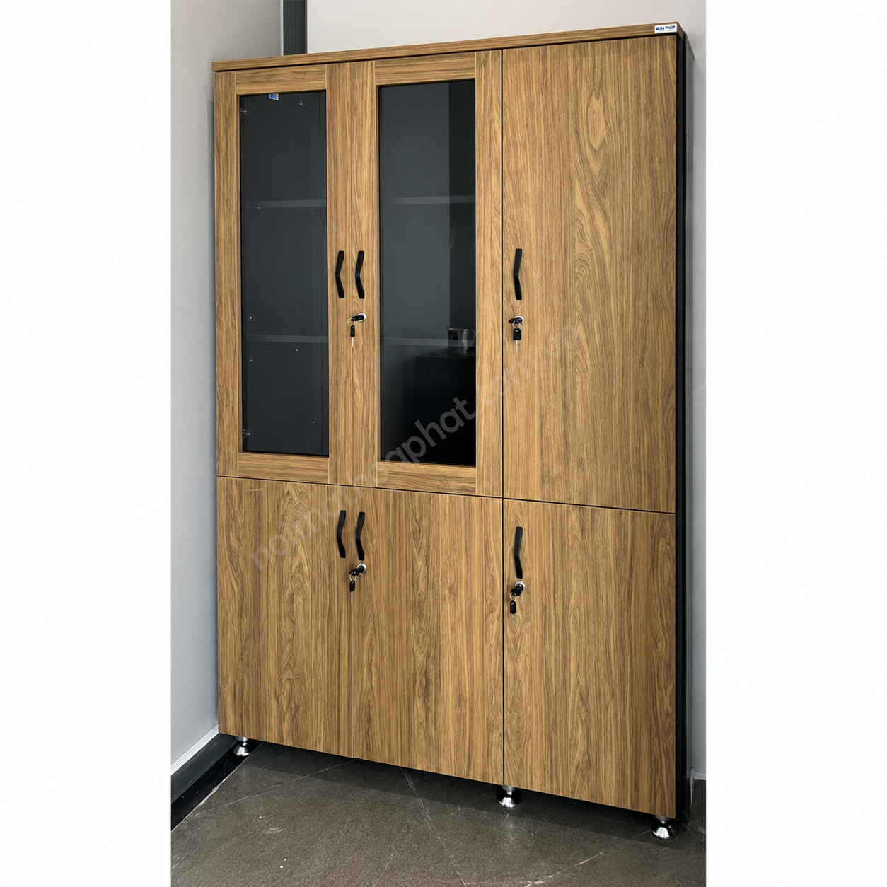 Tủ hồ sơ BRI1960-3BK 3 buồng H&ograve;a Ph&aacute;t thực tế