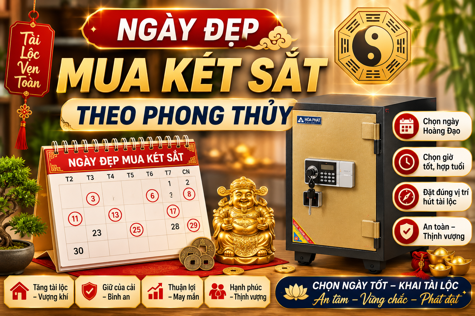 Ngày Đẹp Mua Két Sắt Theo Phong Thủy: Cách Chọn Ngày, Giờ