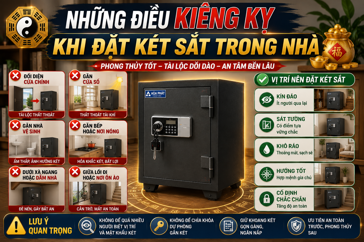 Những Điều Ki&ecirc;ng Kỵ Khi Đặt K&eacute;t Sắt Trong Nh&agrave; | Phong Thủy
